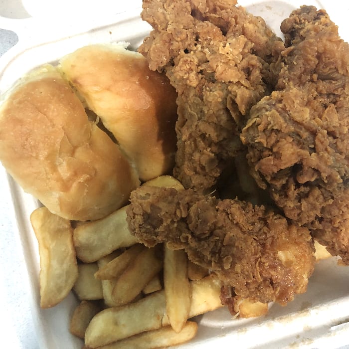 3 Piece Chicken Jr. Meal.